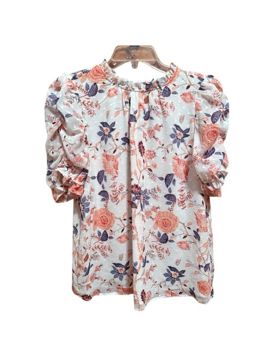 Rachel Zoe Tops - Floral Puff Sleeve Blouse